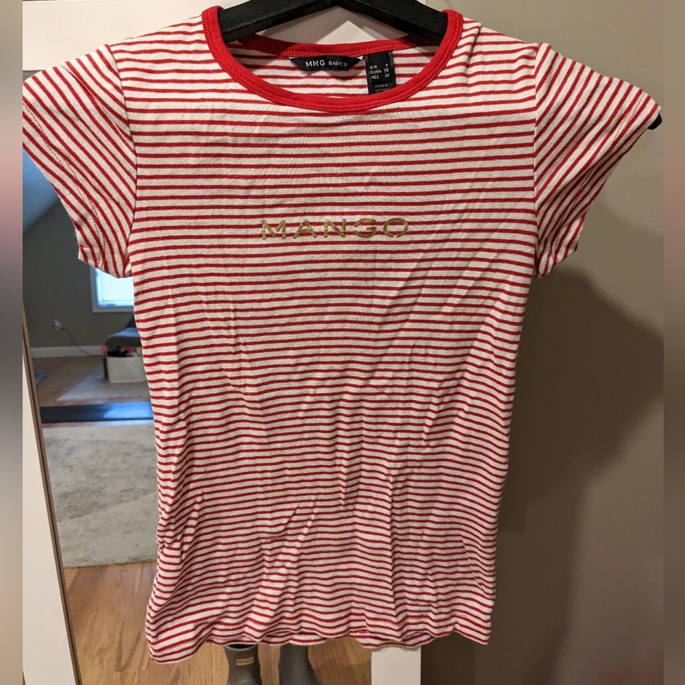 MNG Basics Logo Stripe Tshirt